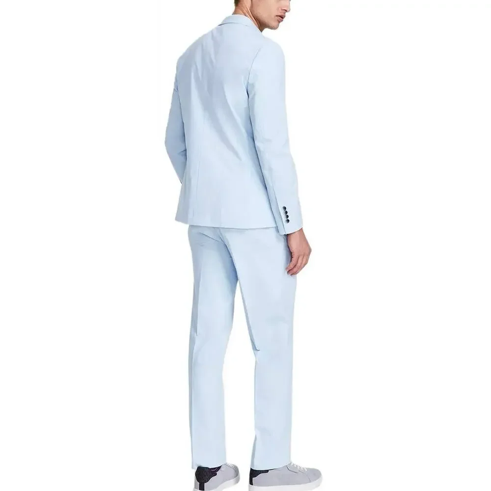 NAUTICA Modern-Fit Stretch Cotton Suit 38S Jacket / 32 Pants NAS4513 NEW $395